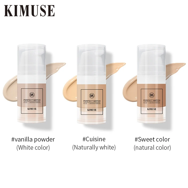 

KIMUSE 9ml Makeup To Cover Facial Scars And Acne Marks Long Lasting Concealer Whitening Liquid Moisture Cream Face Foundation