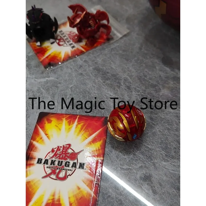 Фото Оригинальная коллекционная боевая фигурка Sega Bakugan BakuTech 2 Stage Howl Dragon, красная, полупрозрачная №2