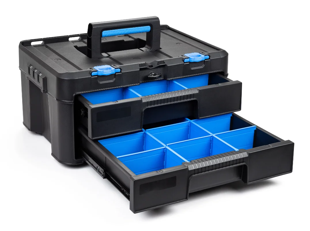 Stack System Two Drawer Tool Box, Fits Hart's Modular Storage System enlarge