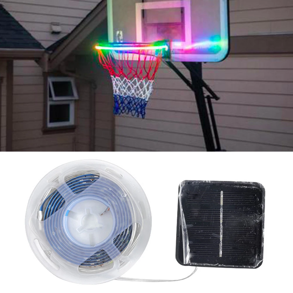 

School LED Strap For Kids Waterproof Glow In The Dark Basketball Rim Light Night Lamp Solar Energy Sports Gift Helps You Shoot