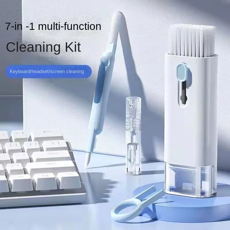 

Набор для чистки клавиатуры Airpods 7 в 1, очиститель гарнитуры, ручка для чистки экрана ноутбука, комплект для чистки Bluetooth наушников