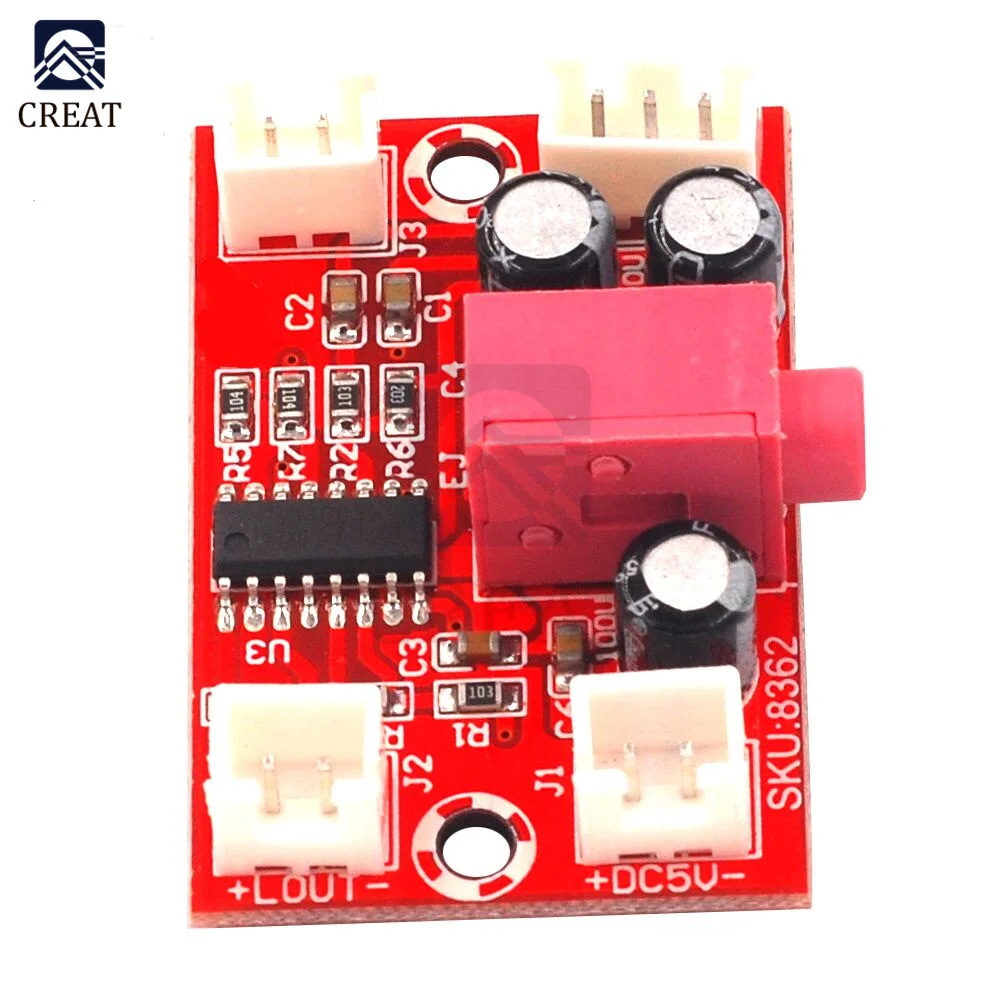 

1PCS LM4863 Fever 5V Mini Amplifier Board 2x3W Dual Channel HiFi Amp Board Charger Power Supply