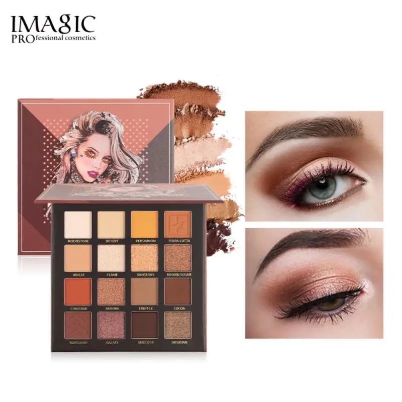 

16Colors Eyeshadow Palette Earth Color Pearl Matte Long Lasting Waterproof Pigment Shimmer Eye Shadow Makeup Cosmetic maquillage