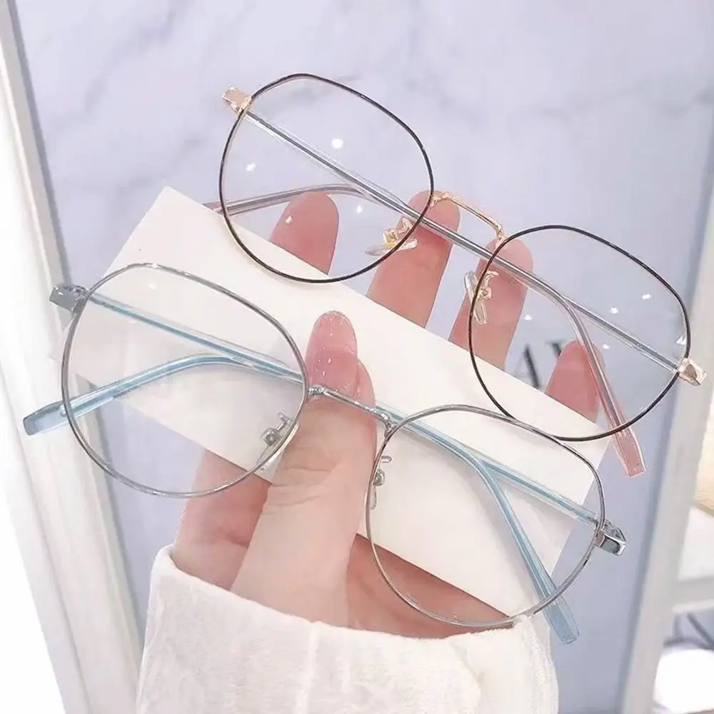 

Men Women Office Eye Protection Durable Oversized Eyeglasses Ultra Light Frame Computer Goggles Anti-Blue Light Glasses