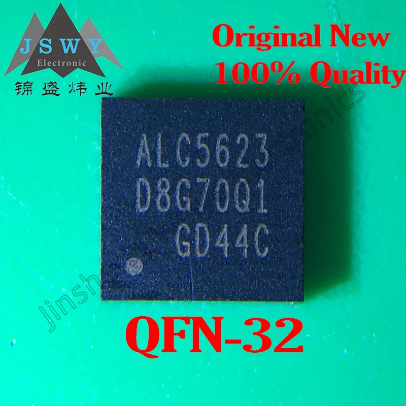 

5PCS ALC5623 ALC5623-GRT SMD QFN32 PCM Codec/Decoder IC 100% Brand New Original From Stock Free shipping