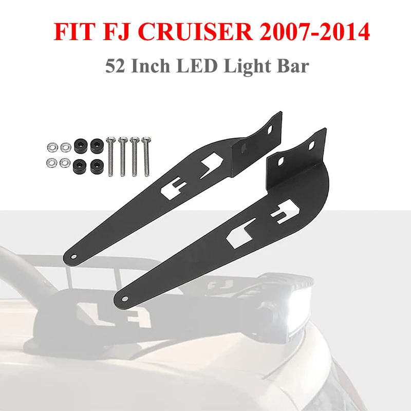 

Верхние крепежные кронштейны для лобового стекла, кронштейны для крепления на крыше для 52 дюйма, зеркальная сменная панель для Toyota FJ Cruiser 2007-2014