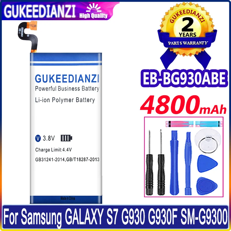 

GUKEEDIANZI Battery 4800mAh EB-BG930ABE for Samsung GALAXY S7 G9300 SM-G9300 G930L G930 G930F G930A G9308 G9309 G930FD G930W8