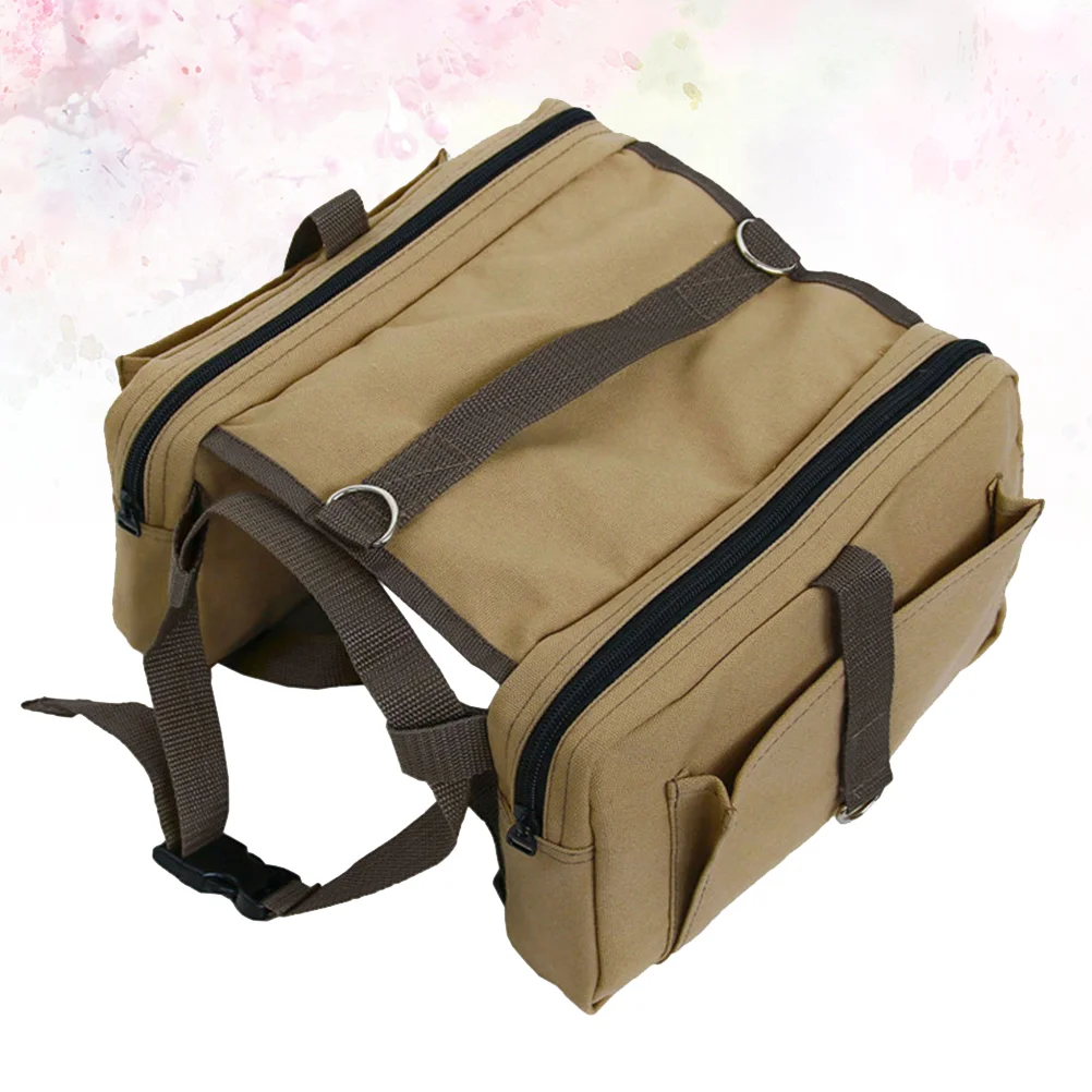 

Dog Backpack Hiking Dogs Wear Saddlebag Backpacks Saddle Camping Rucksack Packs Outdoor Carrier Gear