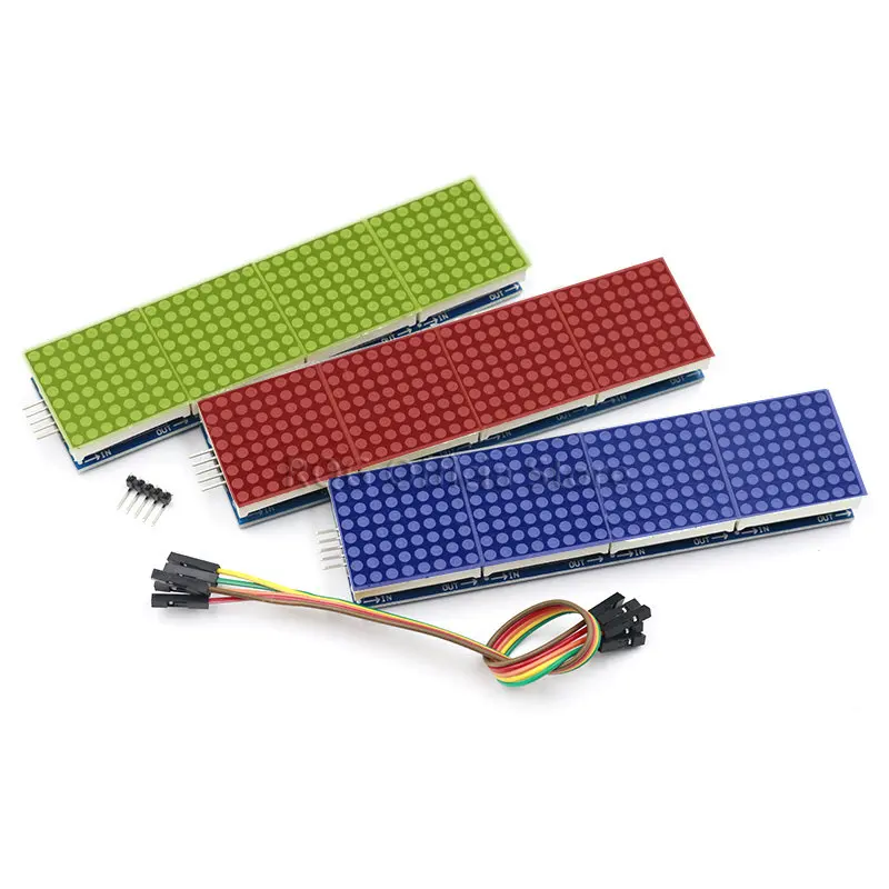 MAX7219 матричный модуль для микроконтроллера Arduino 4 в одном дисплее с линией 5P |