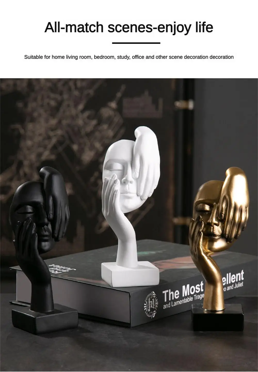 

Статуя абстрактная из смолы, настольное украшение, скульптура, фигурки, скандинавский стиль, искусство, Ремесла, Декор для дома и офиса