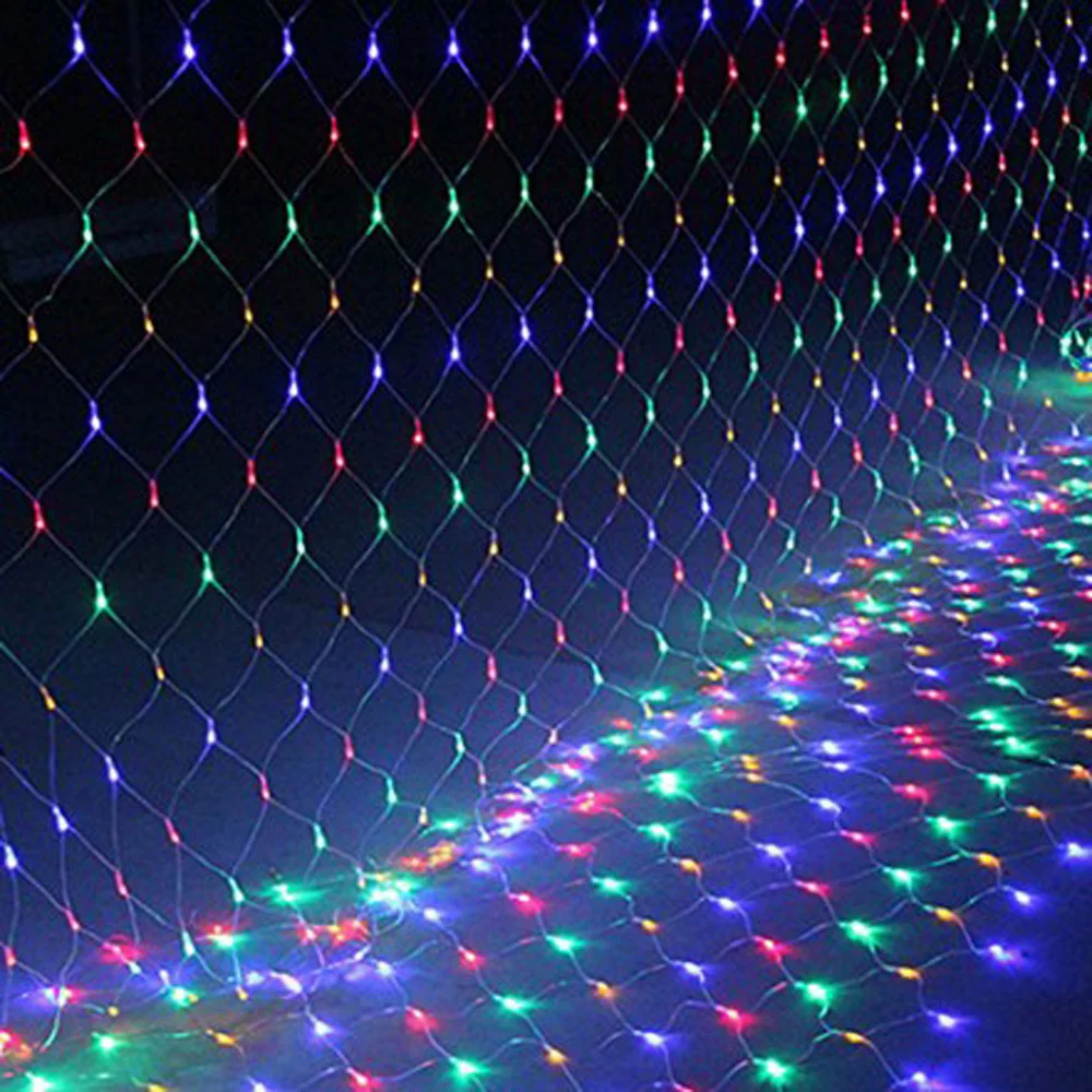 LED Net Lights 6M*3M Meshwork Lamp String Liht Curtain Xmas Wedding Party Holiday Christmas Lighting