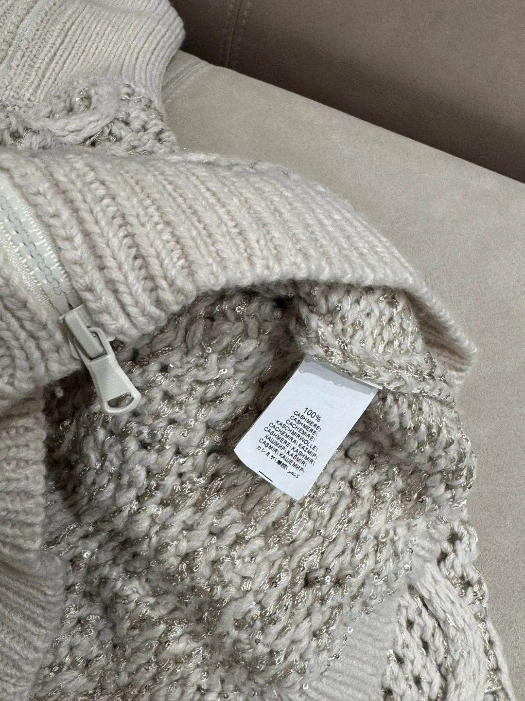 Осенний женский вязаный кардиган из 100% кашемира с длинными рукавами свободный