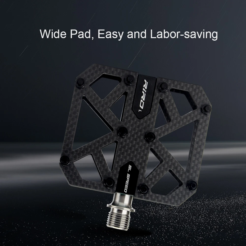 Сверхлегкие Велосипедные Педали Riro Из Углеродного Волокна 3 Подшипника