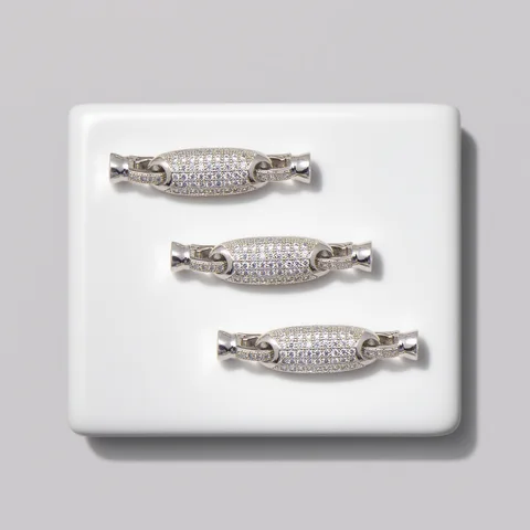 Медный позолоченный циркон фурнитура для создания украшений LIJIEMEI