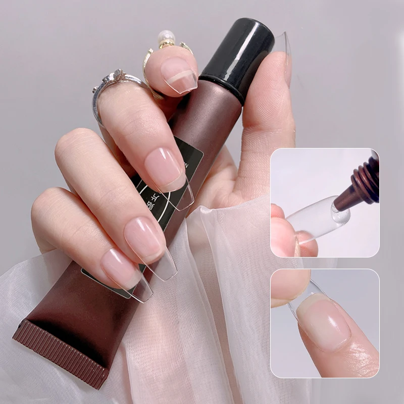

20g/Bottle Nail Tips Glue Gel Clear Nail Art Gel Soak Off Strong Adhesive Nail Glue For Nail Extension Press On Nails False Nail
