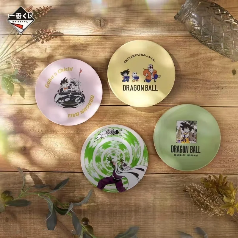 Фото Тарелка для ужина Bandai Dragon Ball Ichiban Kuji с забавными мультяшными персонажами, меламиновая тарелка, подарок на день рождения, игрушки №2