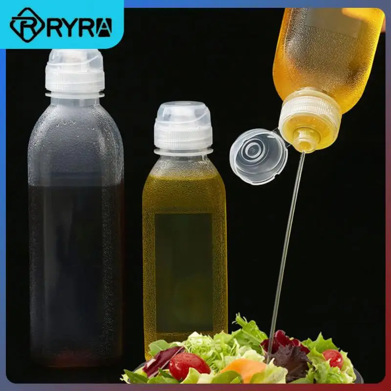 

2/4/5PCS Food Grade Condiment Bottles Condiment Squeeze Bottles Quantitative Oil Control Oil Bottle Cooking Baking