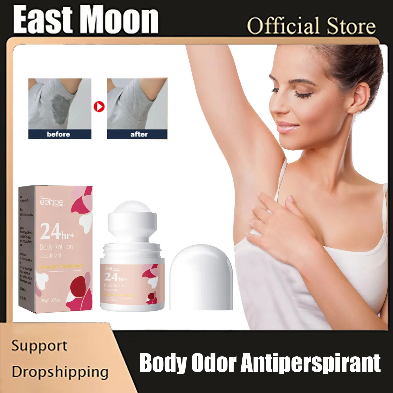 

Armpit Antiperspirant Roll-On Reduce Sweat Body Odor Removal Eliminate Bad Smell Lasting Refresh Dry Underarm Deodorant Liquid