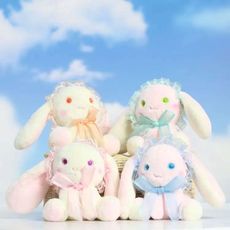 

New Fashion 13cm Lolita Plush Pink Rabbit Long Ear Bunny Bag Plushie Doll Plush Doll Shoulder Bag Gift for Girls Stuffed Animals