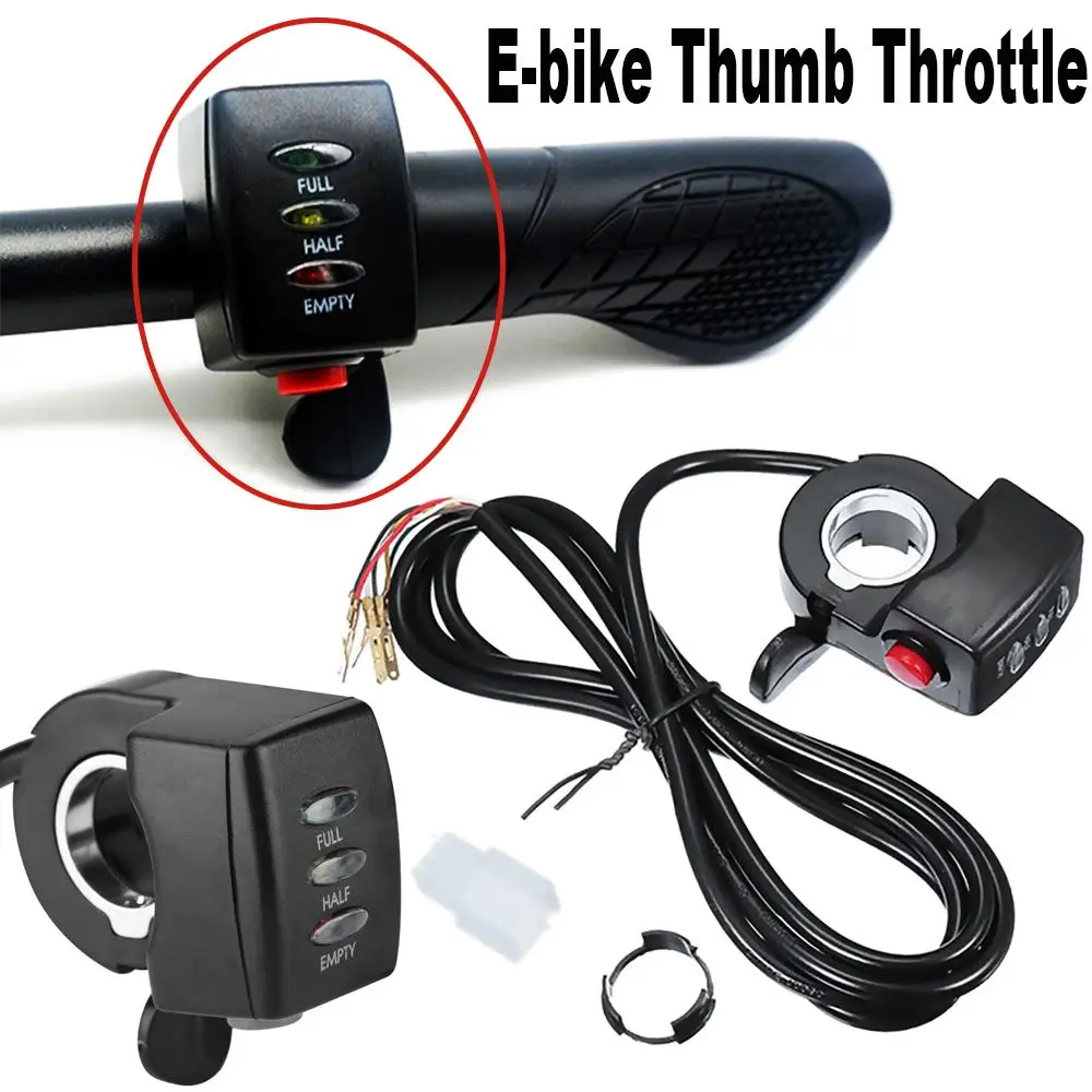 

Scooter Motorbike Accessories Headlight Switch Electric Bicycle Accelerator E-bike Thumb Throttle Battery Level Display