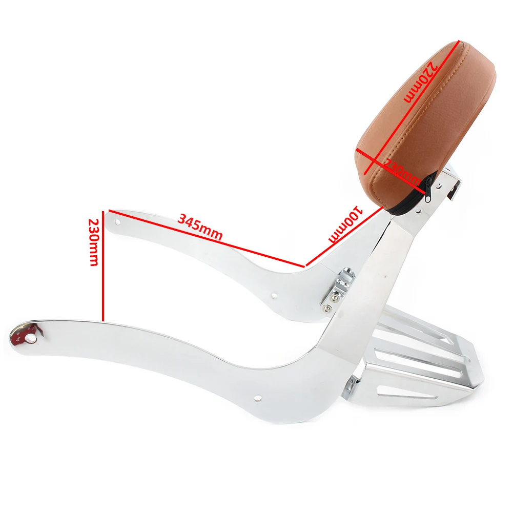 Накладка на спинку заднего пассажира мотоцикла Sissy Bar с монтажными катушками для