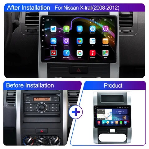 LEHX Pro 5G WIFI 2 din Android 14 для Nissan X Trail 2 T31 2007-2015 Автомобильный радиоприемник Мультимедийный видеоплеер Autoraido Carplay 4G GPS