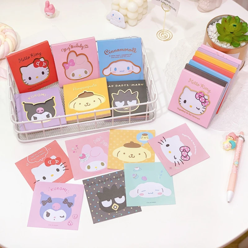 

Sanrio Series Tearable Coloring Page Student Notebook Kuromi Cinnamoroll My Melody Kawaii Anime Sticky Note Paper