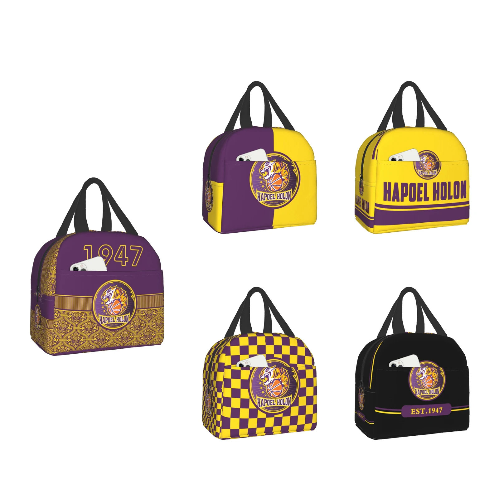 

Израиль Hapoel Holon Bc сумка для ланча, сумка-тоут, Ланч-бокс, изолированный Ланч-бокс для мужчин и женщин