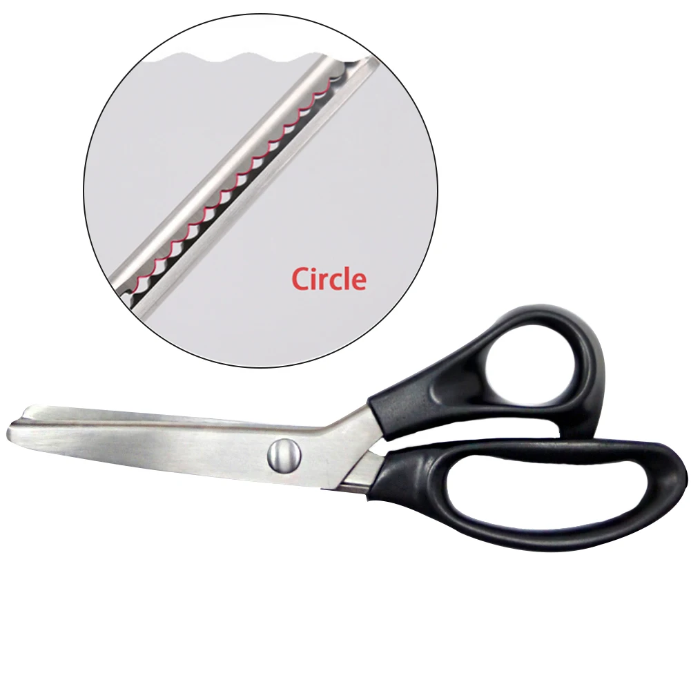 

Zig Zag Scissors Tailor Shears Fabric Leather Upholstery Cut Sewing Tool Craft Dressmaking