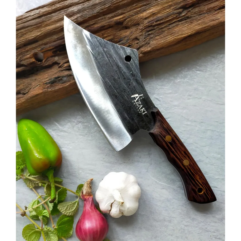 

Кухонный нож для мясника Azaki Chef Cleaver, полностью из высокоуглеродистого материала ручной работы