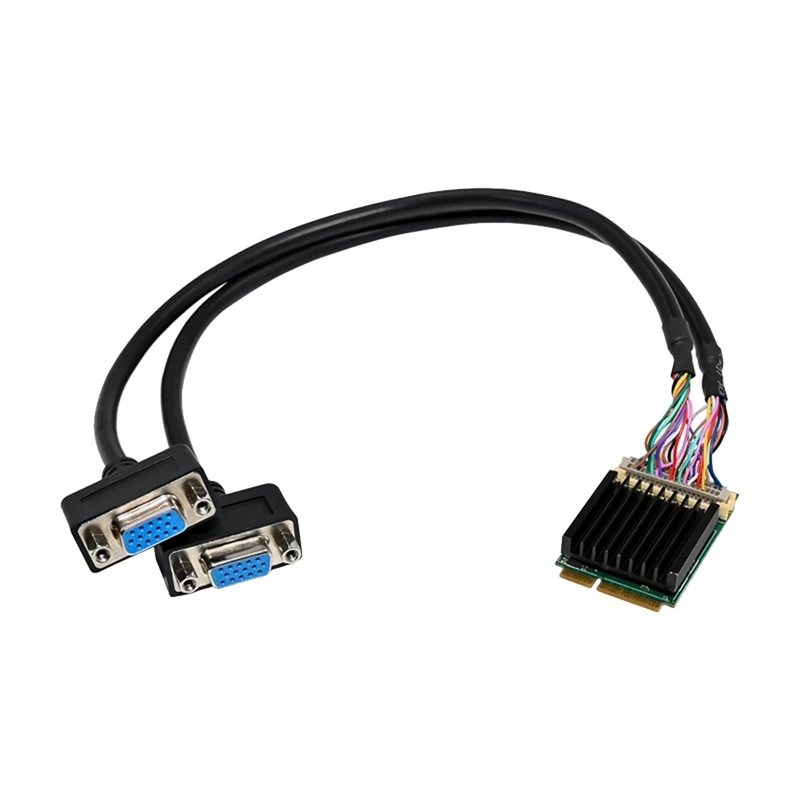 

ST416 SM750 Minipcie к двойному порту VGA Главная карта 16 Мб + 64 Мб DDR 1920x1440 Встроенная мультимедийная графика приложения
