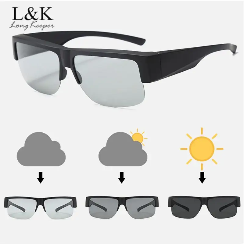 

Солнцезащитные очки Long Keeper поляризационные для мужчин и женщин, фотохромные аксессуары для чтения при миопии, для горного велосипеда, UV400