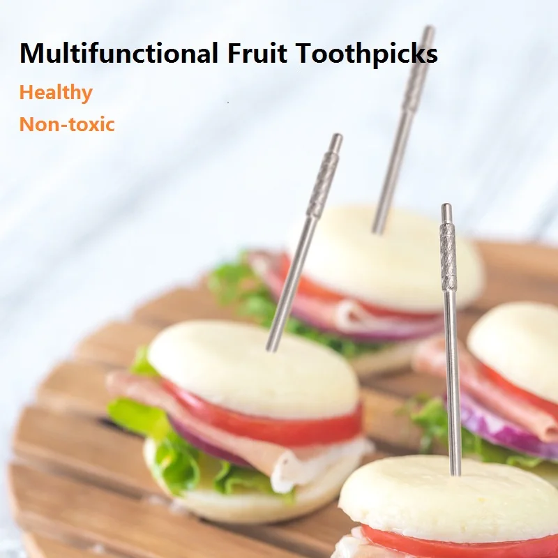 Зубочистка из титанового сплава чистого титана портативный многофункциональный