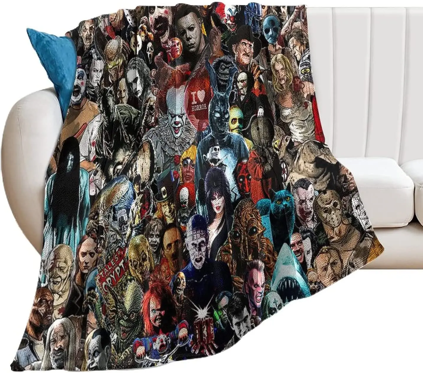 

Одеяло на Хэллоуин, страшное одеяло из фланели для детей и взрослых, супермягкое, для кровати, дивана