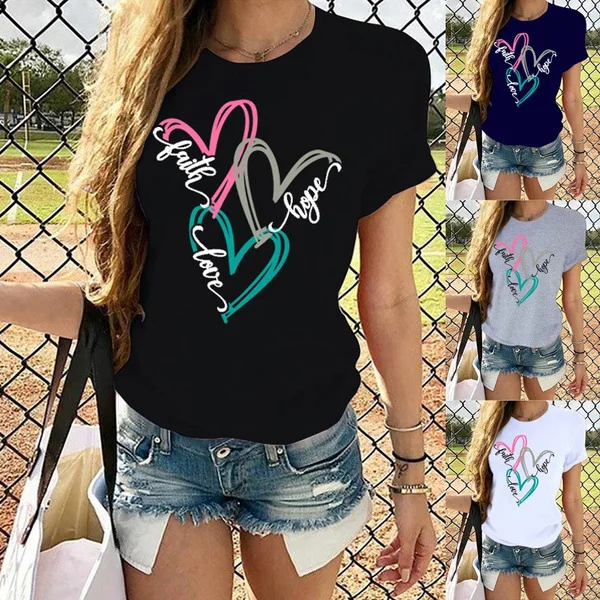 

New T-Shirt For Women’s Casual Lady Tide Female Dress Free Shipping