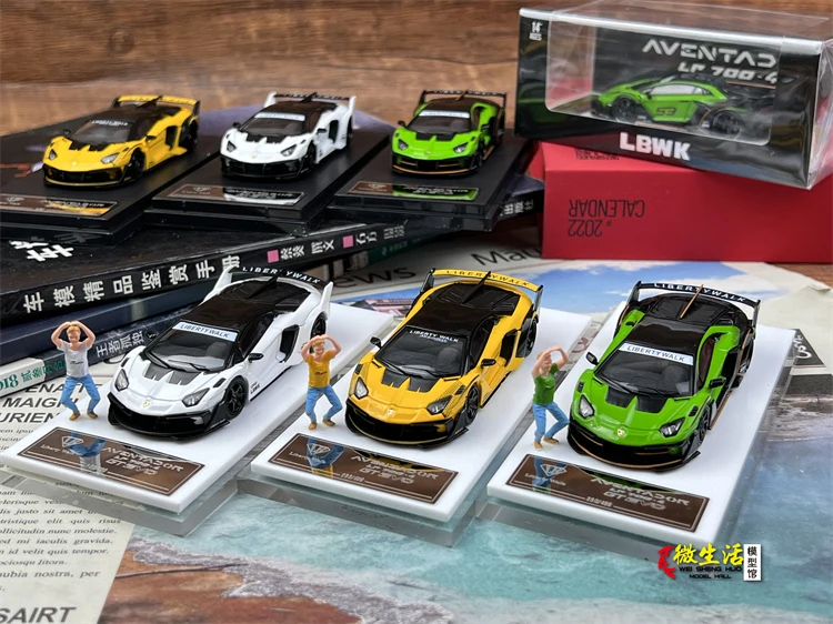 

Новые модели в наличии, модель в виде звезды 1/64, ламбобо, модель EVO, литая под давлением модель автомобиля, белая, желтая и зеленая, две версии ...