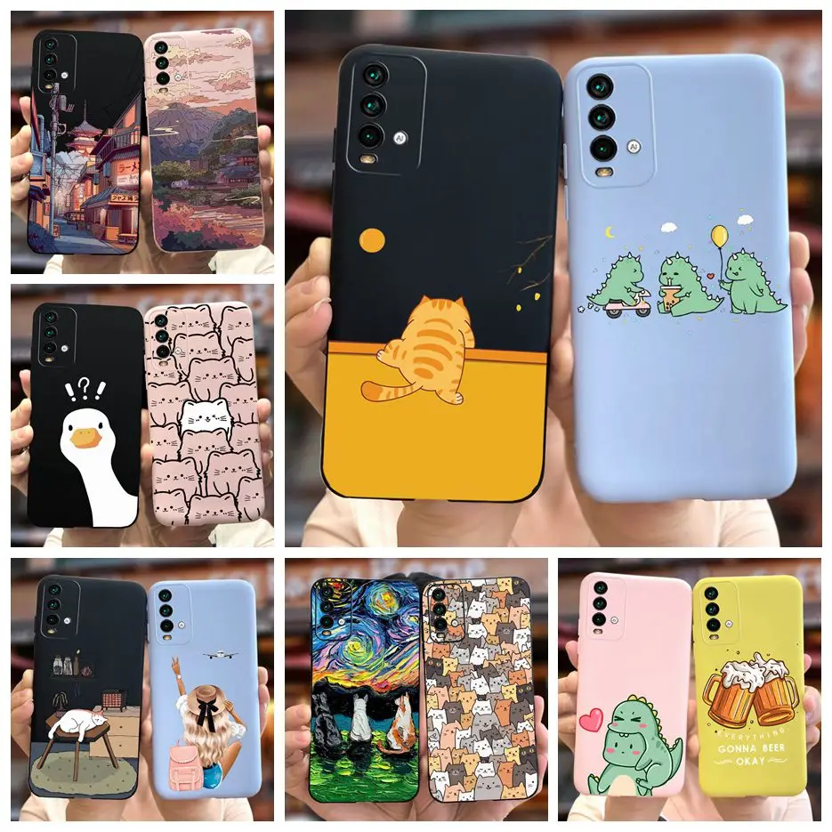 Чехол для Xiaomi Redmi 9T милый модный мультяшный чехол на заднюю панель 6 53 дюйма мягкий