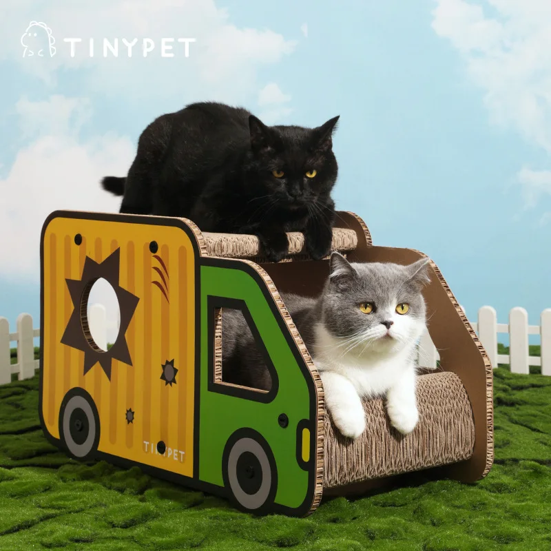 

Tinypet маленький горчичный ограбление Свежий Автомобиль Кот застежка пластина кошка гнездо встроенный очень большой двухслойный Кот застежка пластина автомобиль Кот игрушка