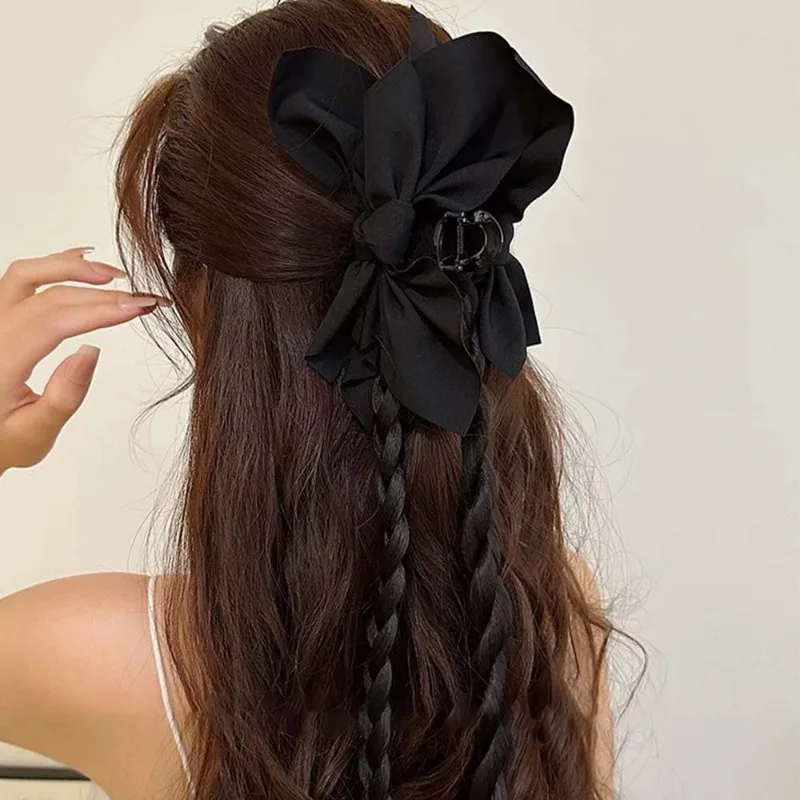 Заколки для волос в богемном стиле с большим бантом Женские винтажные