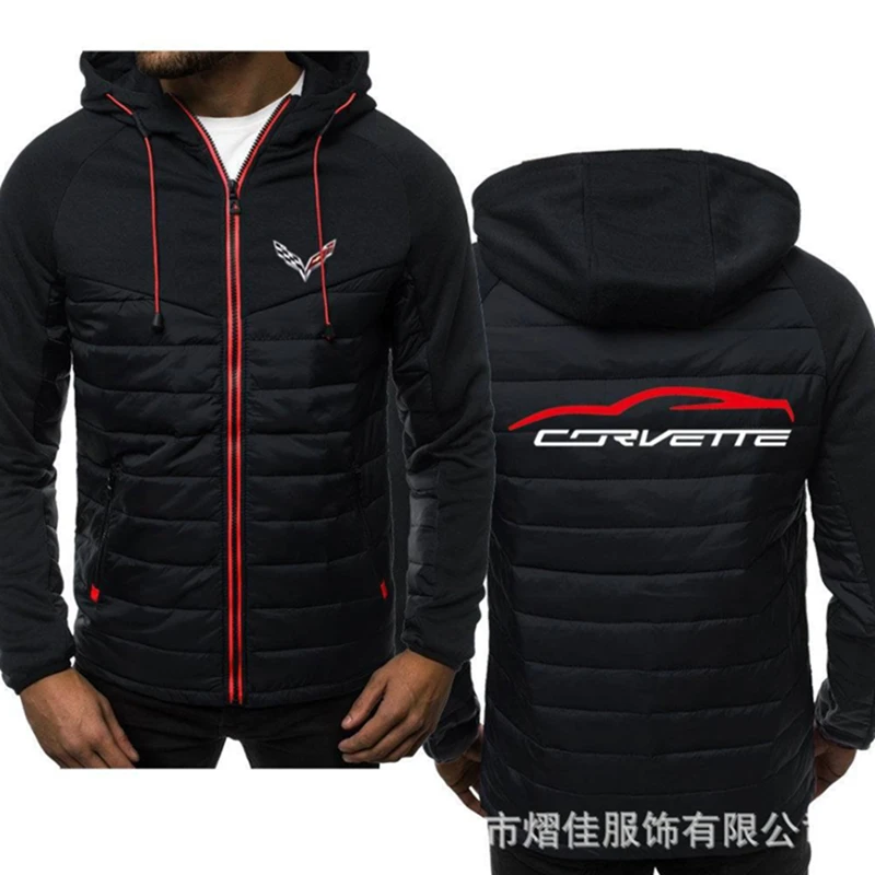 

New Spring Autumn Anime CORVETTE Cartoon Hoodie Men's Fashion Sport Casual Sweatshirts Cardigan Zipper Long Sleeve Jacket