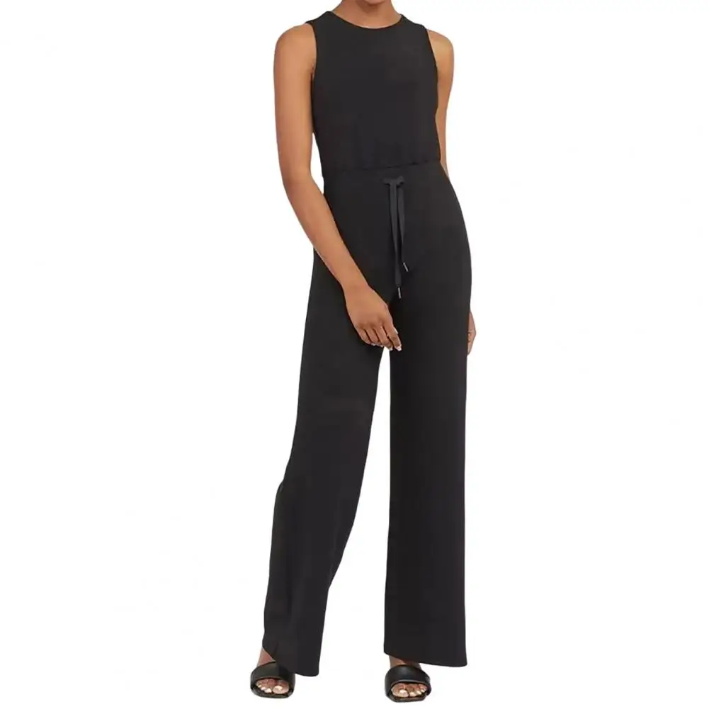 

Popular Women Romper Extra Soft Women Jumpsuit Elastic Waist Summer Women Trousers Casual Jumpsuit Dress-up