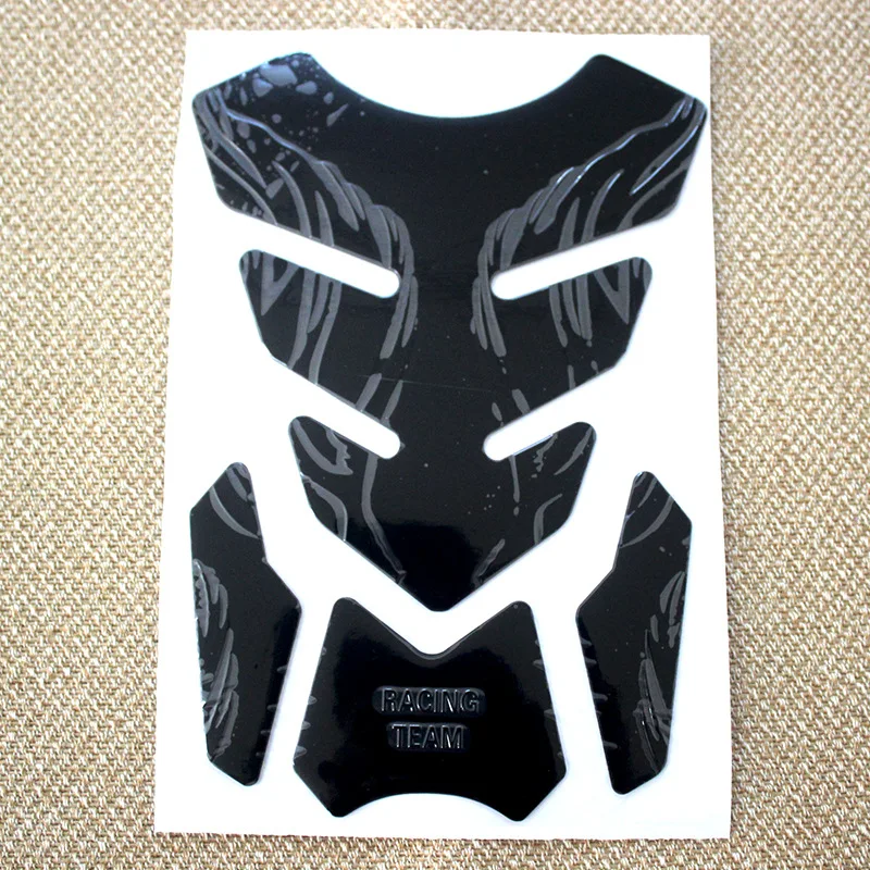 

Универсальная наклейка на бак мотоцикла, рыбья кость, 3D наклейки на бак, защитная крышка, украшение, аксессуары для мотоциклов с пламенем