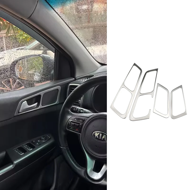 

KIA Sportage QL KX5 2016-2023, Внутренняя Ручка Двери, Украшение, Отделка Из Нержавеющей Стали