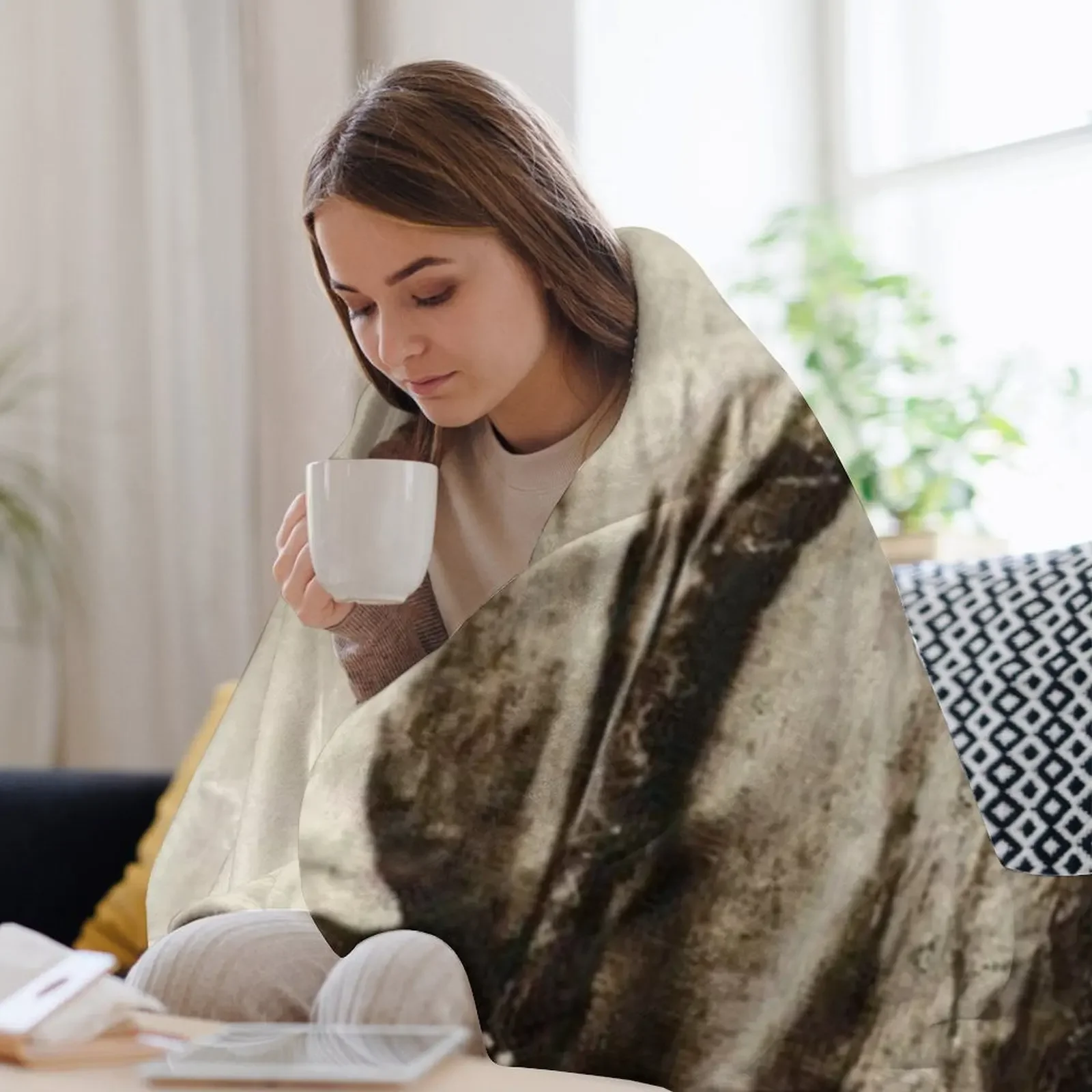 Сидящий бык - плед Hunkpapa Lakota модные одеяла для диванов ворсовые