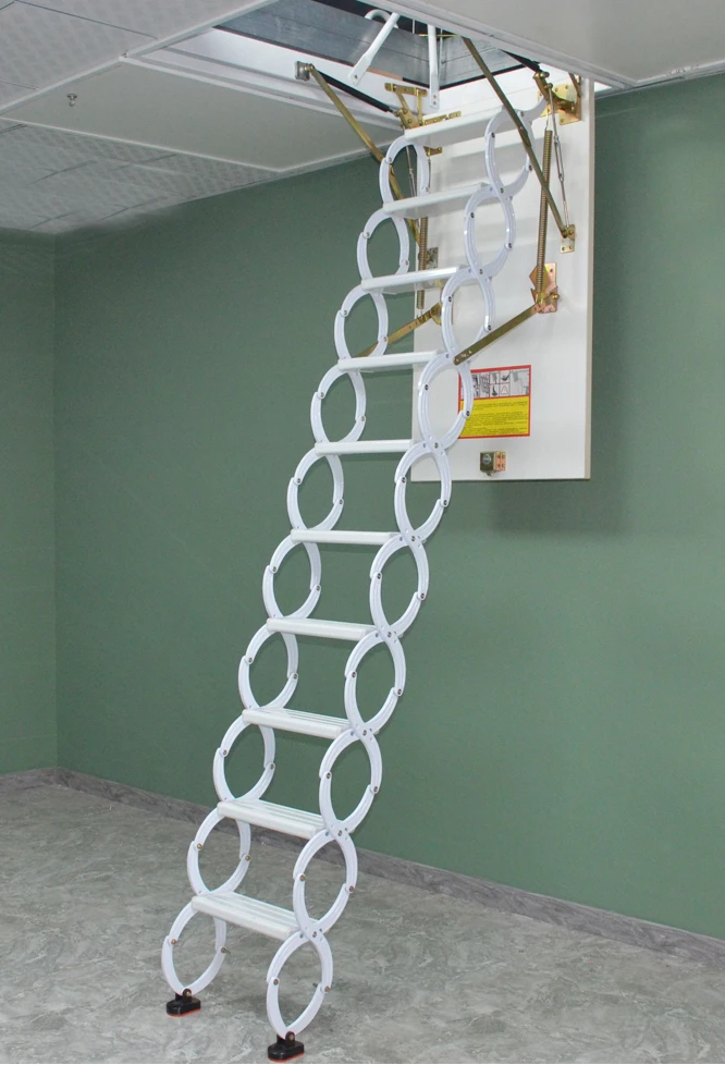 

Low MOQ Customization Invisible Pull Down Retractable Ceiling Attic Ladder