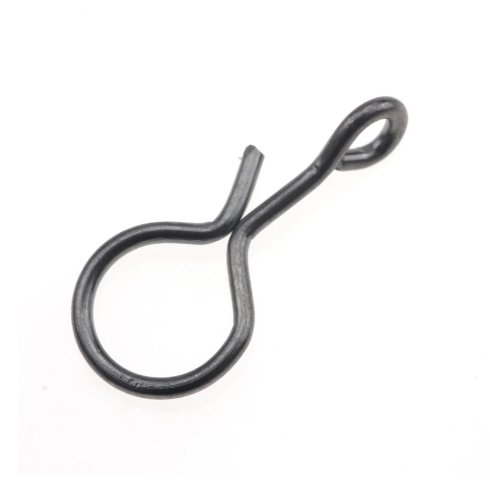 

50Pcs/Set Fly Fishing Snap Hooks Quick Change For Flies Hooks And Lures Carbon Steel Fishing Snaps Accessories S/M/L