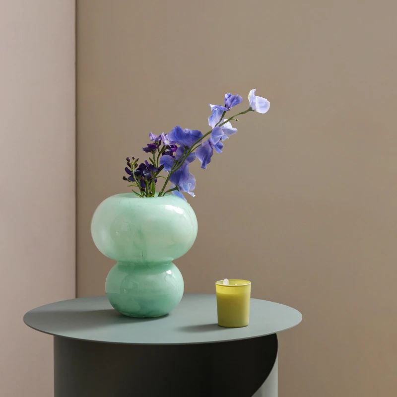 

Сетчатый красный цвет для гостиной, Нефритовая Большая тыква, стеклянная тыква, дизайнерское украшение, Гидропоника