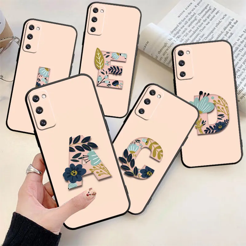

Fashion Letter Phone Case For Samsung Galaxy S23 S10 S10e S20 FE S9 S7 Edge S22 Ultra 5G S8 S21 Plus TPU Cover Coque