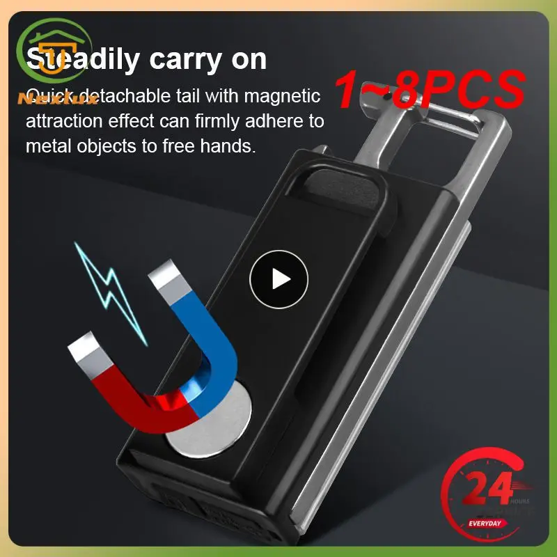 

1 ~ 8 шт. мини-брелок-фонарик, портативный USB-фонарик, красное, синее плечо, Полицейская, магнитное обслуживание