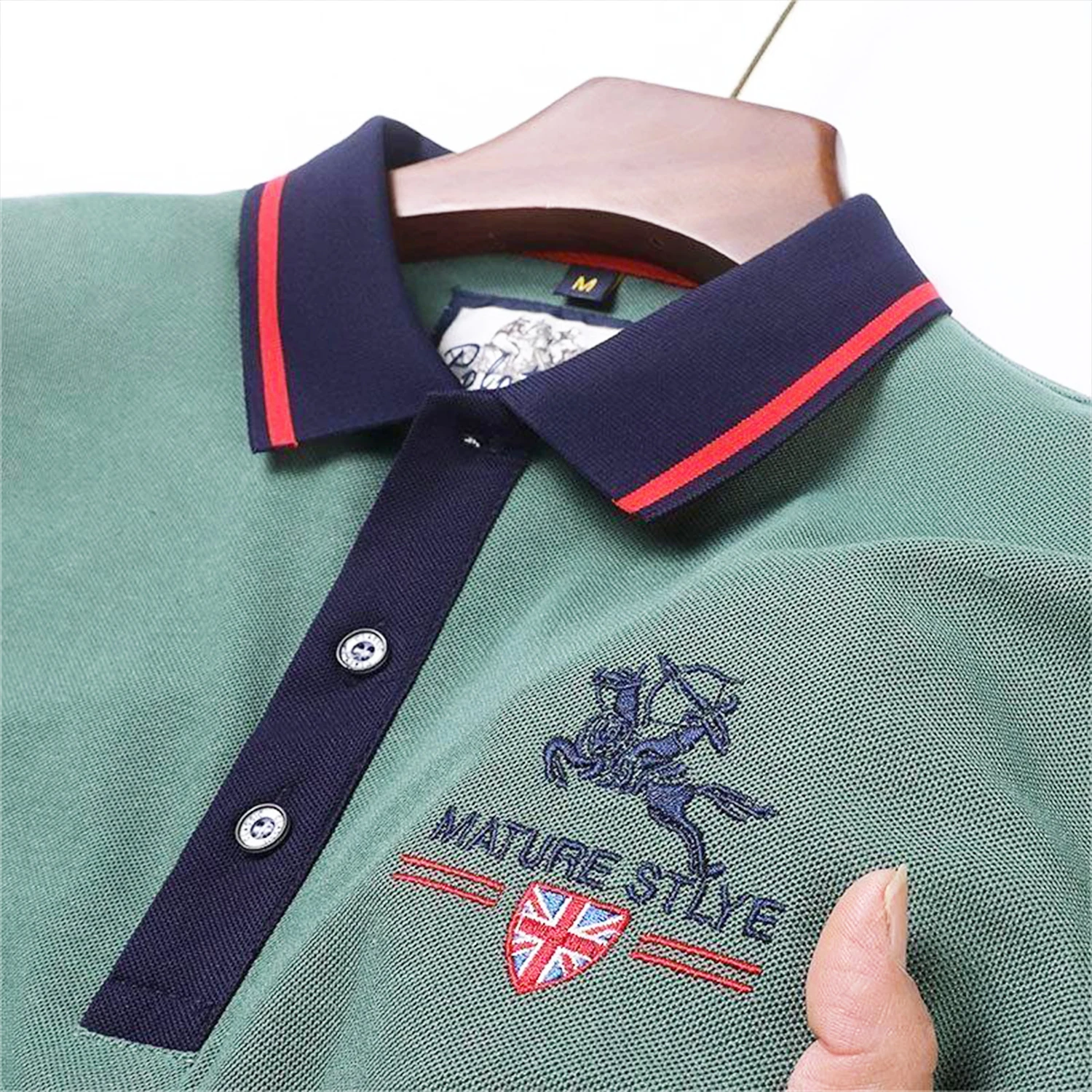 

Рубашка-поло мужская с графическим принтом, топ с коротким рукавом и вышивкой, роскошная Повседневная винтажная одежда, лето